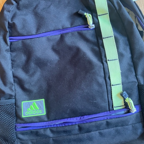 Adidas Ultra Ride Backpack in Black w/ Purple - Picture 6 of 6